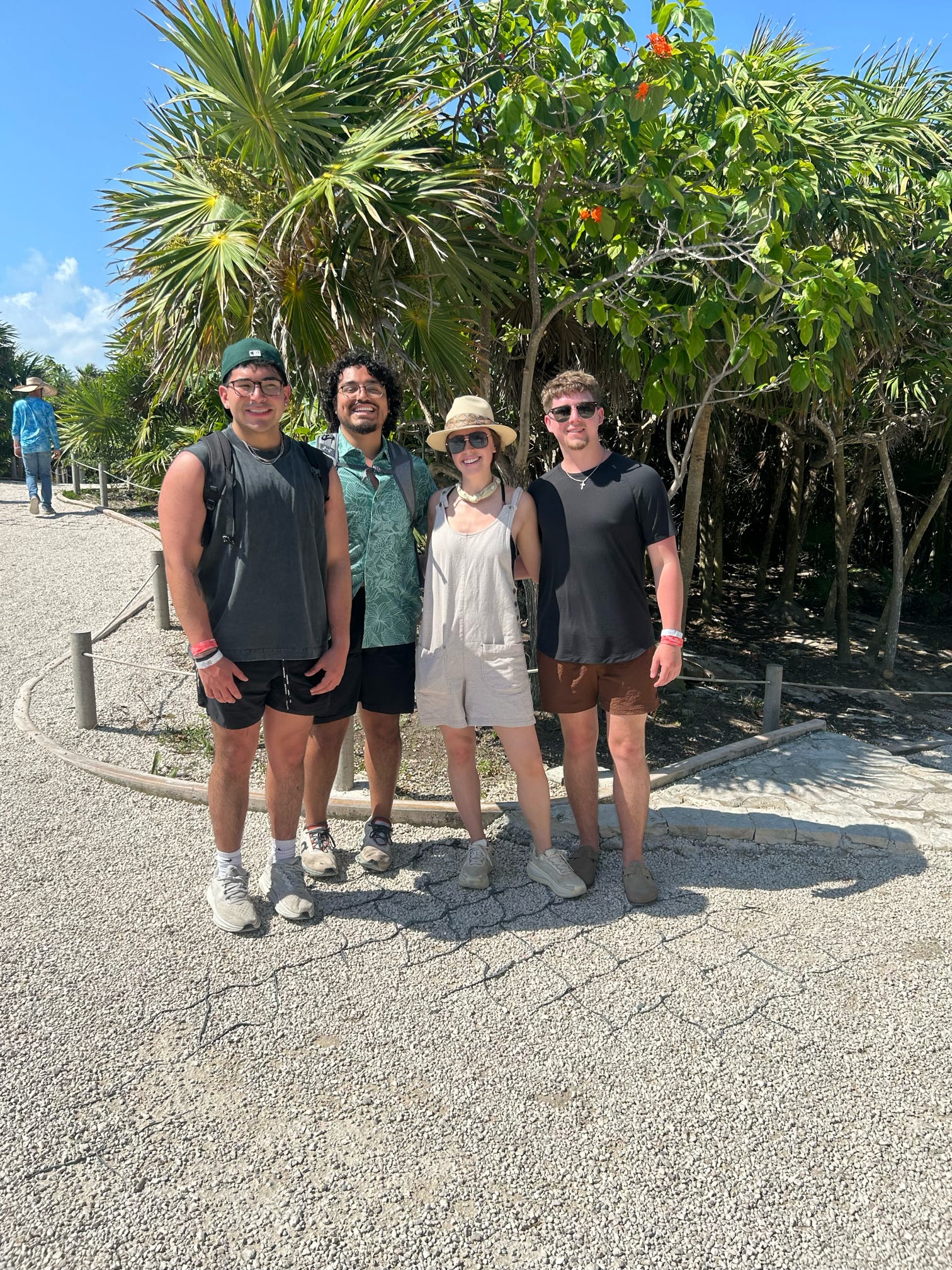 Team on tropical path